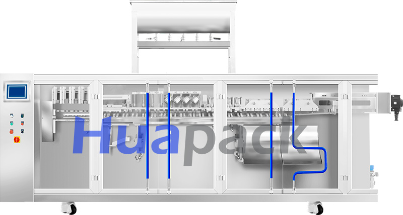 quadruplex premade pouch packaging machine